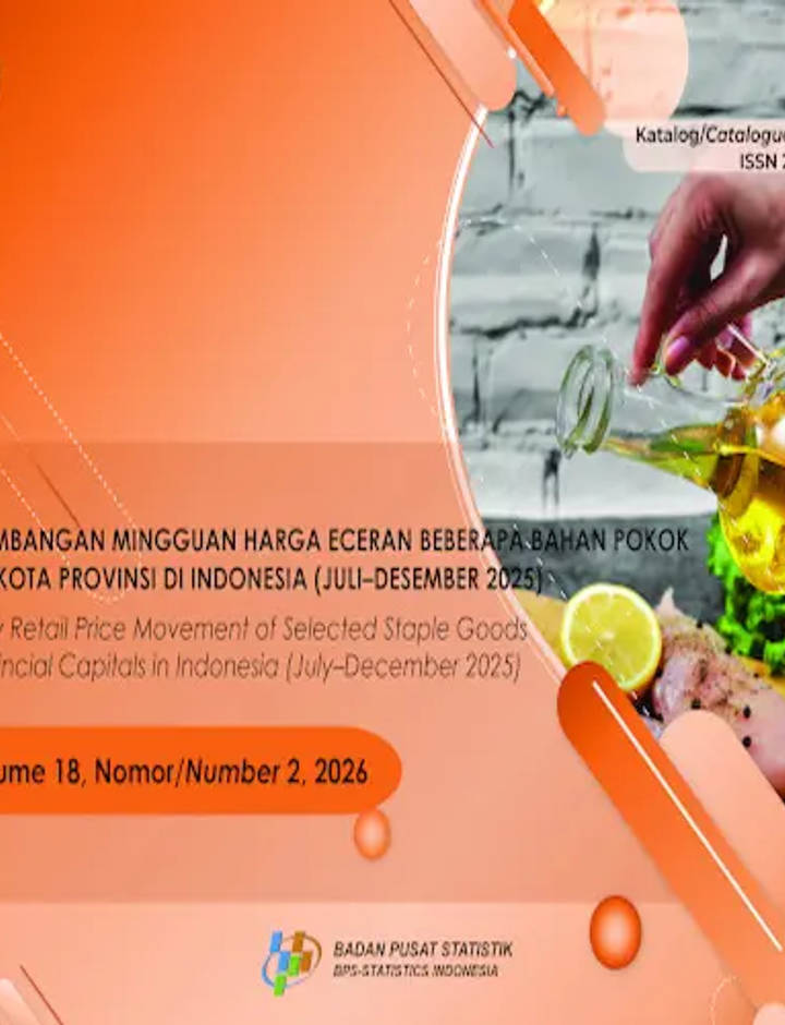 Sampul Perkembangan Mingguan Harga Eceran Beberapa Bahan Pokok di Ibukota Provinsi di Indonesia (Juli-Desember 2025)