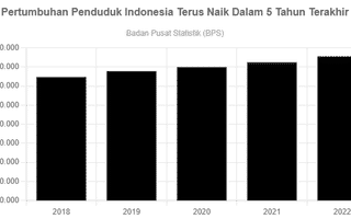 Pertumbuhan Penduduk Indonesia Terus Naik Dalam 5 Tahun Terakhir