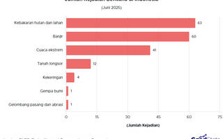 Karhutla dan Banjir Jadi Bencana yang Paling Sering Terjadi Juni 2025
