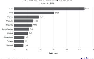 Top 10 Negara Tujuan Ekspor Batu Bara RI 2025