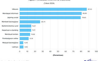 Hanya 11% Penduduk RI yang Gunakan Internet untuk Belajar