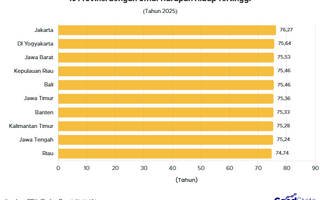 10 Provinsi dengan Umur Harapan Hidup Terlama 2025