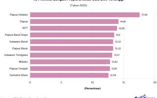 10 Provinsi dengan Proporsi Anak Usia Dini Tertinggi 2025