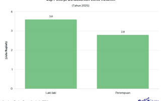Gaji Pekerja Laki-laki Rp800 Ribu Lebih Tinggi dari Perempuan pada 2025