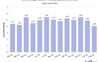 Jumlah Penumpang Udara Domestik Turun 17% pada Februari 2026