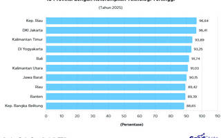 10 Provinsi dengan Keterampilan Teknologi Tertinggi 2025