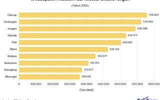 Produksi Padi Jawa Tengah Tembus 9 Juta Ton, Ini 10 Kabupaten Juaranya!