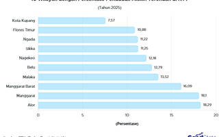 10 Wilayah Paling Minim Penduduk Miskin di NTT 2025